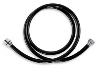 NOVASERVIS PVC/150,5 - Sprchová hadice plastová 150 cm černá-chrom